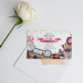 Glamor Makeup Birthday Party Invitation Kaart