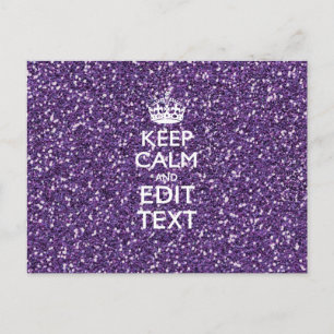 Glamor Paars houden kalm op maat Briefkaart