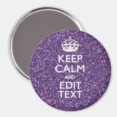 Glamor Paars houden kalm op maat Magneet (Voorkant / Achterkant)