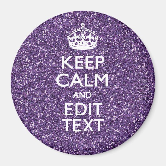 Glamor Paars houden kalm op maat Magneet (Voorkant)