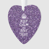 Glamor Paars houden kalm op maat Ornament (voorkant)