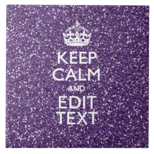 Glamor Paars houden kalm op maat Tegeltje