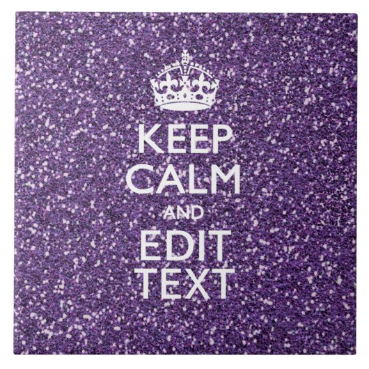 Glamor Paars houden kalm op maat Tegeltje (Voorkant)