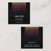 Glamor Pattern Vierkante Visitekaartje (Voorkant / Achterkant)