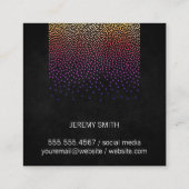 Glamor Pattern Vierkante Visitekaartje (Achterkant)