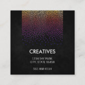 Glamor Pattern Vierkante Visitekaartje (Voorkant)