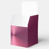 Glamor Pink Paarse Moderne Elegant Sjabloon Bedankdoosjes (Geopend)