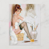 Glamor Pinup Briefkaart (Voorkant)