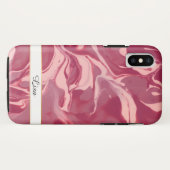 Glamor Red Velvet Marble Case-Mate iPhone Case (Achterkant (horizontaal))