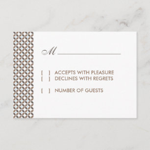  Glamor RSVP-kaart RSVP Kaartje