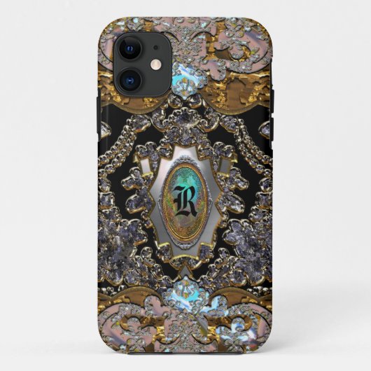 Glamor Shopshire Chic Monogram Case-Mate iPhone Case (Achterkant)