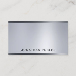 Glamor Silver-look Licht Moderne Professional Bove Visitekaartje