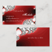 Glamor Sparkle Red Jewelry/Jewelry Designer Visitekaartje (Voorkant / Achterkant)