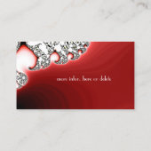 Glamor Sparkle Red Jewelry/Jewelry Designer Visitekaartje (Achterkant)