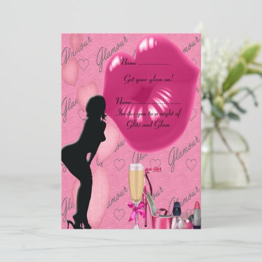 Glamor - Uitnodiging (Staand voorkant)