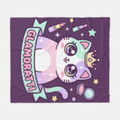 Glamoratti Kat Fleece Deken (Voorkant (Horizontaal))