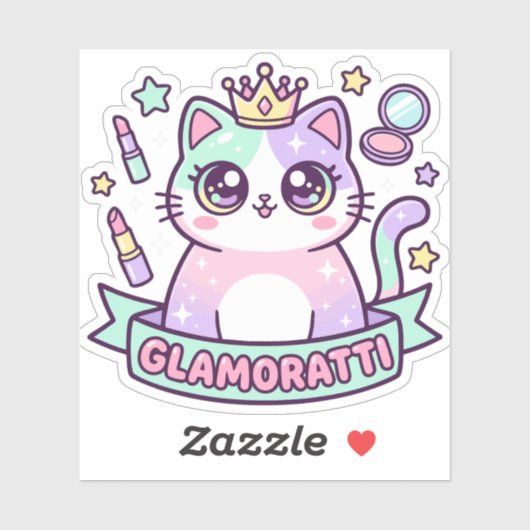 Glamoratti Kat Sticker (Vel)