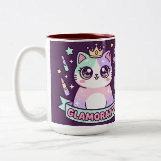 Glamoratti Kat Tweekleurige Koffiemok