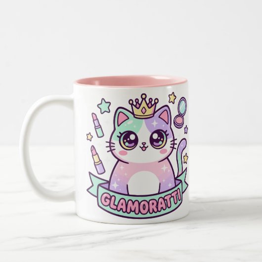 Glamoratti Kat Tweekleurige Koffiemok (Links)