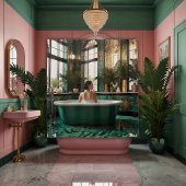 Glamorous 1920s vibes douchegordijn