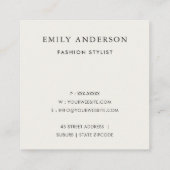 GLAMOROUS AQUA BLUE GOLD FAUX TRIANGULAR PATROON VIERKANTE VISITEKAARTJE (Achterkant)