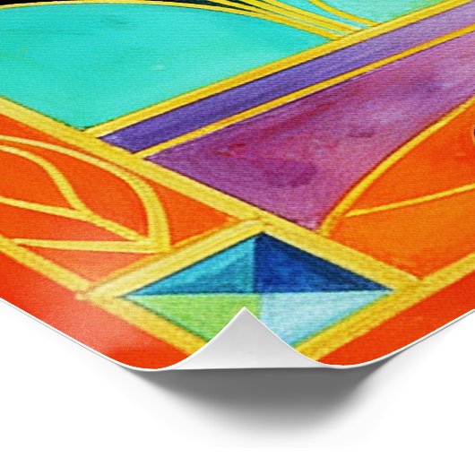 Glamorous Art Deco Siren (2) Poster (Hoek)