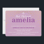 GLAMOROUS BAT MITZVAH rustieke gouden confetti paa Kaart<br><div class="desc">OPMERKING - het glanzende gouden effect is een gedrukte fotoEen leuke confetti, polka dot ontwerp met gouden folie look voor uw kind BAT MITZVAH UITNODIGINGEN. Wow je vrienden en familie met dit kleine aantal ;D Setup als een sjabloon het is eenvoudig voor u om uw eigen gegevens toe te voegen,...</div>