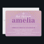 GLAMOROUS BAT MITZVAH rustieke gouden confetti paa Kaart<br><div class="desc">door kat massard >>> kat@simplysweetPAPERIE.com <<< ***OPMERKING - het glanzende gouden effect is een gedrukt afbeelding Een leuke confetti, polka dot design met gouden folie look voor de BAT MITZVAH UITNODIGINGEN van uw kind. Wow je vrienden en familie met dit kleine aantal ;D Setup als een sjabloon het is eenvoudig...</div>