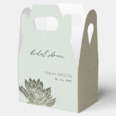 GLAMOROUS BLAUW SILVER LOTUS FLORAL VRIJGEZELLENFE BEDANKDOOSJES (Geopend)