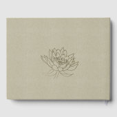GLAMOROUS BLEEK BLAUW SILVER LOTUS MONOGRAM GASTENBOEK (Achterkant)
