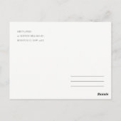 GLAMOROUS BLEEK GOLD WHITE LOTUS FLORAL DANK U BRIEFKAART (Achterkant)