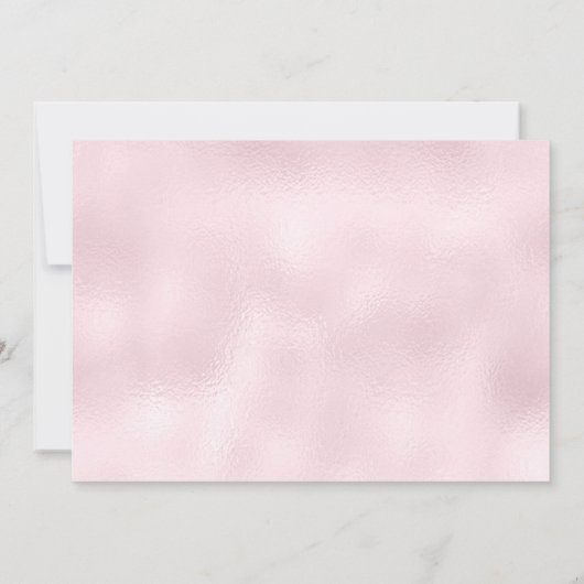 Glamorous Diamonds Pink Glitter VIP Party Kaart (Achterkant)