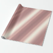 Glamorous Elegant Template Rose Gold Gift Cadeaupapier (Uitgerold)