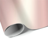 Glamorous Elegant Template Rose Gold Gift Cadeaupapier (Rol Hoek)