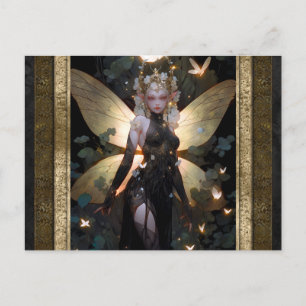 Glamorous Fairy Meisje Fantasy Kunst Briefkaart