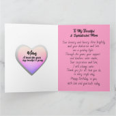 Glamorous Glam African American Mother Birthday Kaart (Binnen)