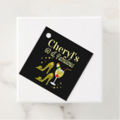 GLAMOROUS GOLD 60E BIRTHDAY BEDANKJES LABELS (In situ)