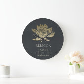 GLAMOROUS GOLD BLAUW BLACK LOTUS BEWAREN DE DATUM  GROTE KLOK (Huis)