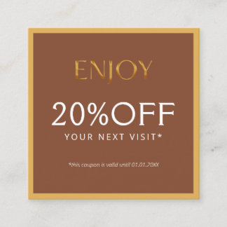 Glamorous Gold & Brown Lash Tech  Kortingskaartje