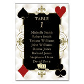 Glamorous Gold Casino Vegas Poker Wedding Kaart (Voorkant)