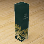GLAMOROUS GOLD DARK GREEN LOTUS FLORAL MONOGRAM WIJN GESCHENKDOOS<br><div class="desc">Als je nog meer aanpassingen of andere overeenkomende objecten nodig hebt,  kun je contact met me opnemen op yellowfebstudio@gmail.com</div>
