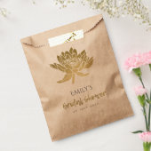 GLAMOROUS GOLD FLORAL VRIJGEZELLENFEEST BEDANKZAKJE (Gezegeld)