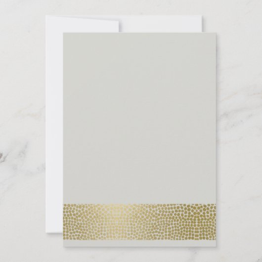 GLAMOROUS GOLD GRAY STIPPEN MOSAIC BEWAREN DE DATU SAVE THE DATE (Achterkant)