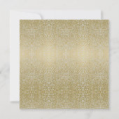 GLAMOROUS GOLD GRAY STIPPEN MOSAIC WEDING KAART (Achterkant)