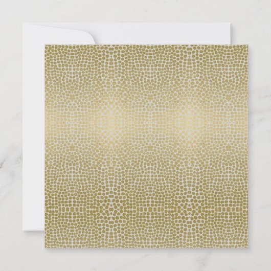 GLAMOROUS GOLD GRAY STIPPEN MOSAIC WEDING KAART (Achterkant)