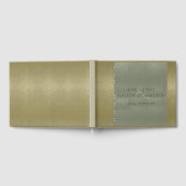 GLAMOROUS GOLD VELVET GRAY MOSAIC DOT PERSONALISEE GASTENBOEK (Volledig)