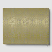 GLAMOROUS GOLD VELVET GRAY MOSAIC DOT PERSONALISEE GASTENBOEK (Achterkant)