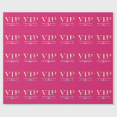 Glamorous Gold VIP op Hot Pink Cadeaupapier (Vlak)