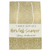 GLAMOROUS GOLD WHITE MOSAIC STIPPEN VRIJGEZELLENFE MEDIUM CADEAUZAKJE (Voorkant)