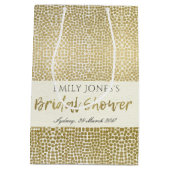 GLAMOROUS GOLD WHITE MOSAIC STIPPEN VRIJGEZELLENFE MEDIUM CADEAUZAKJE (Achterkant)